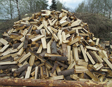 Дрова смешанные колотые - 120 руб. за м.куб.