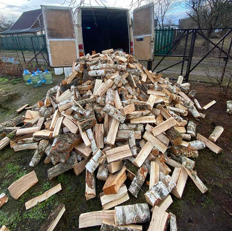 Доставка дров в деревню Гвоздово